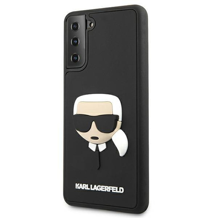 Karl Lagerfeld KLHCS21MKH3DBK S21+ G996 czarny/black hardcase 3D Rubber Karl`s Head