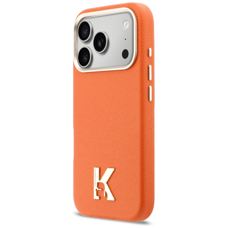 Etui Karl Lagerfeld Karl Head Logo       MagSafe do iPhone 17 Pro pomarańczowy