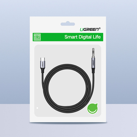 Ugreen kabel przewód USB C - mini jack 3.5mm 1m szary (AV143)