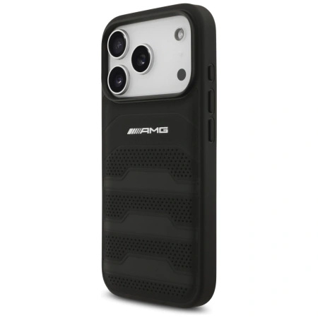 MERCEDES ETUI AMG LEATHER DEBOSSED LINES LOGO DO IPHONE 17 PRO LUKSUSOWE