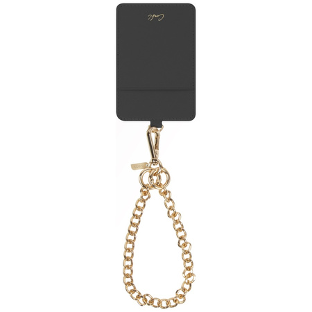 Uniwersalna smycz do telefonu 3w1 UNIQ   Coehl Caryne z portfelem na karty ebony