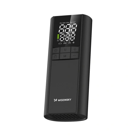 Kompresor Wozinsky WPEP-8000 pompka elektryczna powerbank 8000mAh latarka - czarny