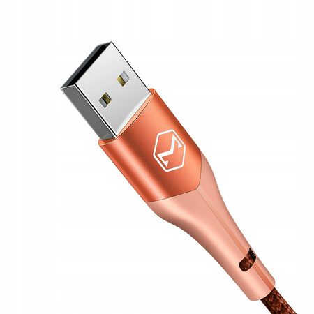 MCDODO KABEL USB LIGHTNING SZYBKIEGO ŁADOWANIA 36W DO IPHONE 13 14 1M LED POMARAŃCZOWY