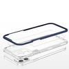 Clear 3in1 etui do iPhone 12 żelowy pokrowiec z ramką niebieski