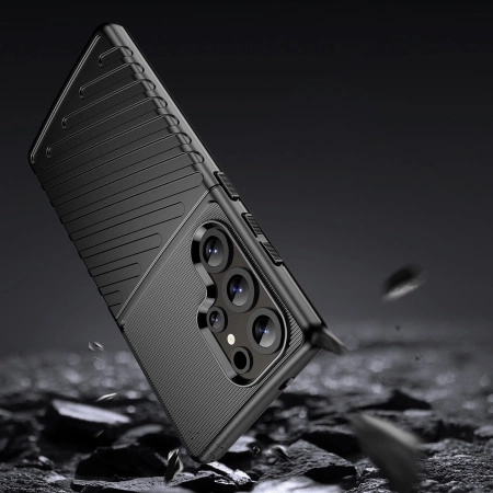 HURTEL ETUI CASE POKROWIEC SILIKONOWY DO SAMSUNG GALAXY S25 ULTRA PANCERNY