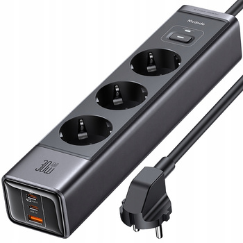 MCDODO POWER STRIP CHARGER GAN TYPE C 6X USB-C USB AC 1.5M