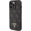 Etui Guess 4G Triangle Metal Logo na iPhone 14 Pro Max - czarne