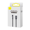 Baseus MVP 2 Elbow kątowy kabel przewód Power Delivery z bocznym wtykiem USB Typ C / Lightning 2m 20W czarny (CAVP000301)