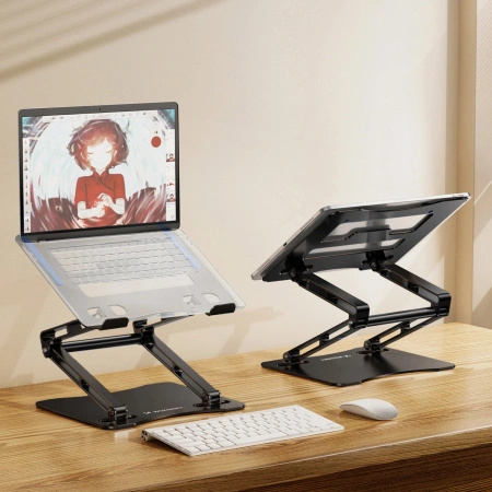 WOZINSKY PODSTAWKA ALUMINIOWA DO LAPTOPÓW Z GRATISOWĄ PODSTAWKĄ DO TELEFONU