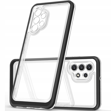 HURTEL ETUI DO SAMSUNG GALAXY A72 4G POKROWIEC CLEAR 3IN1 Z RAMKĄ Z ŻELEM