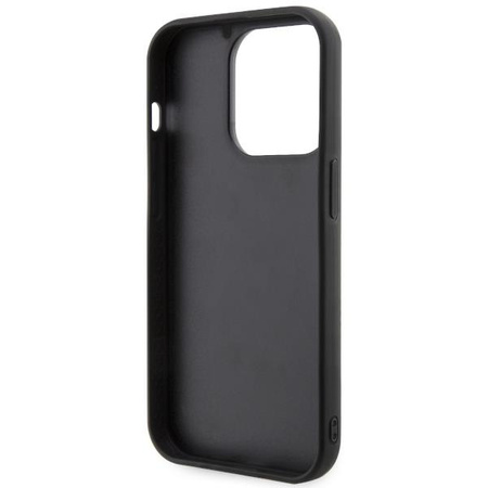 Etui Karl Lagerfeld KLHCP14X3DRKHNK na iPhone 14 Pro Max 6.7" - czarne Rubber Choupette 3D
