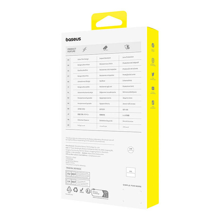 BASEUS ETUI DO IPHONE 15 PRO MAX OS-LUCENT SERIA Z PRZEZROCZYSTYM POKROWCEM