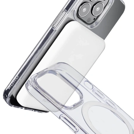 Etui silikonowe Puro Lite Mag MagSafe do iPhone 14 Pro - przezroczyste