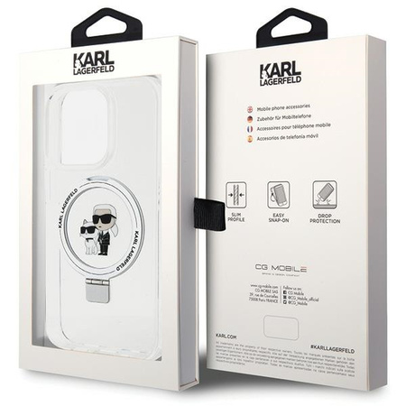 KARL LAGERFELD ETUI DO IPHONE 14 PRO 6.1 HARDCASE RING STAND DO MAGSAFE