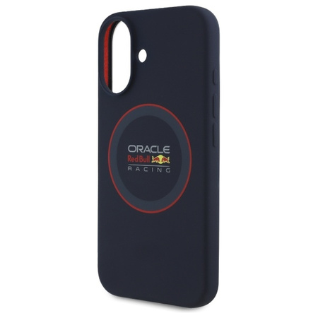 Red Bull RBHMP16M24SIILVR iPhone 16 Plus 6.7 hardcase granatowy/navy Silicone Red Ring MagSafe