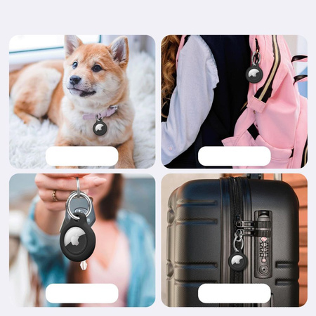 TECH-PROTECT ETUI POKROWIEC DO AIRTAG APPLE 2-PACK BLACK NIEZAWODNA