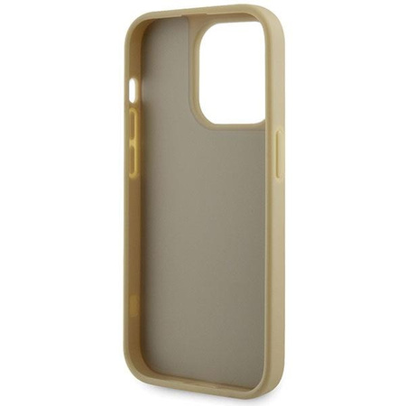 Etui Guess GUHCP14LHDGTPD na iPhone 14 Pro - złote Rhinestone Triangle