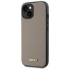 DKNY ETUI HARDCASE DO IPHONE 15 6.1 Z LOGO METALOWYM I DO MAGSAFE BEŻOWE