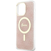 Etui Guess GUHMP14XH4STP na iPhone 14 Pro Max 6.7" - różowe 4G MagSafe