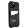 Karl Lagerfeld KLHCP14MCSSK iPhone 14 Plus 6,7" hardcase czarny/black Signature Logo Cardslot