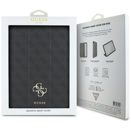Guess GUFC13PM24PS4SGK iPad Pro 13 2024 czarny/black Magnetic 4G Big Logo