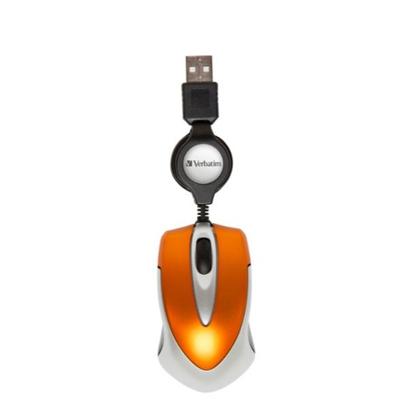 VERBATIM MYSZKA GO MINI USB-A DO KOMPUTERA 1000 DPI KOMPAKTOWA I WYGODNA