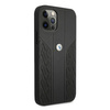Etui BMW BMHCP12MRSPPK iPhone 12/12 Pro 6,1" czarny/black hardcase Leather Curve Perforate