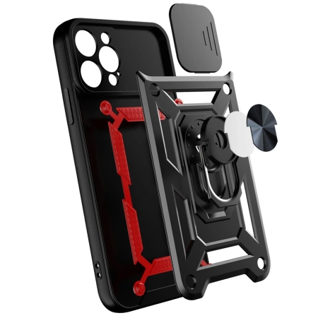 HURTEL ETUI DO IPHONE 13 PRO MAX HYBRID ARMOR CAMSHIELD Z OCHRONĄ OBIEKTYWU