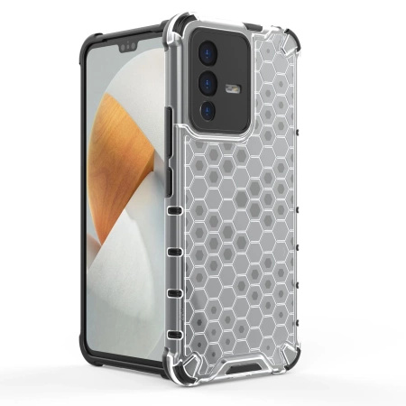 HURTEL ETUI PANCERNE DO VIVO V23 5G HONEYCOMB Z ŻELOWĄ RAMKĄ OCHRONNE