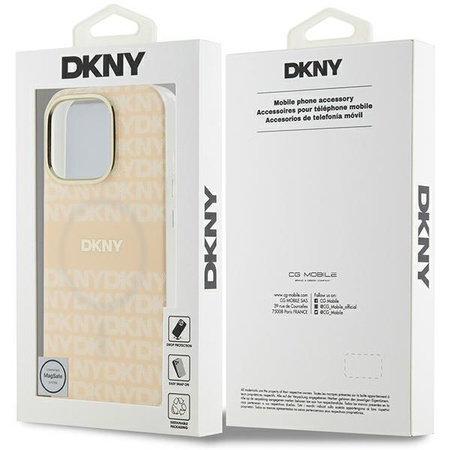 DKNY POKROWIEC HARDCASE DO IPHONE 16 PRO DO MAGSAFE REPEAT TEXTURE STRIPE