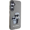 Etui Karl Lagerfeld Glitter Karl&Choupette na Samsung Galaxy S24 - czarne