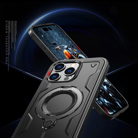 HURTEL ETUI HYBRID ARMOR DO IPHONE 16 PRO DO MAGSAFE OCHRONA ANTYWSTRZĄSOWA
