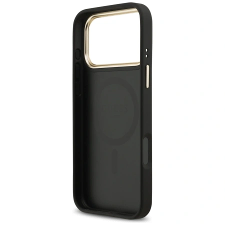 GUESS ETUI POKROWIEC DO IPHONE 17 PRO MAX 4G STRASS LOGO MAGSAFE