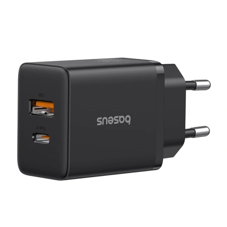 Ładowarka sieciowa Baseus Cube Pro 30W USB-C USB-A - czarna