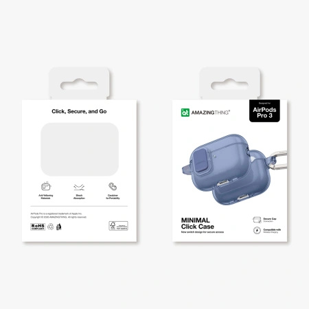 Etui AMAZINGTHING Minimal Case do AirPods Pro 3 - niebieskie