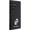 Etui Karl Lagerfeld Saffiano Karl&Choupette Metal Pin na Samsung Galaxy S24 Ultra - czarne