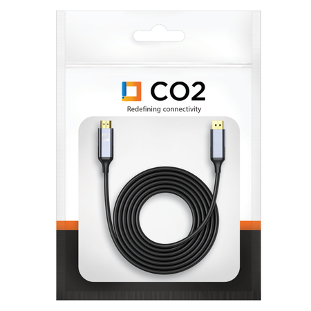 CO2 KABEL HDMI DO DISPLAYPORT 1.4 ADAPTER HDMI DP FHD 240HZ 4K 60HZ HDR 1M
