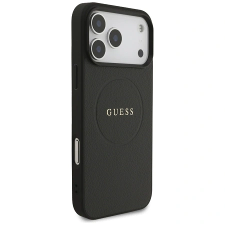 GUESS ETUI GRAINED RING MAGSAFE DO IPHONE 17 PRO MAX Z MAGSAFE PREMIUM