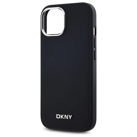 DKNY ETUI HARDCASE PLAIN LOGO DO IPHONE 14 6.1 DO MAGSAFE Z LOGO METALOWYM