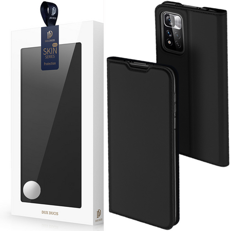 Dux Ducis Skin Pro kabura etui pokrowiec z klapką Poco M4 Pro 5G czarny