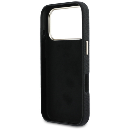 Etui Guess FW Resin Logo do iPhone 17 Pro czarny