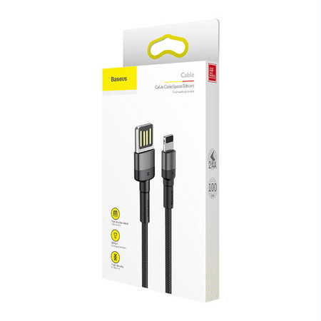 BASEUS KABEL DO LIGHTNING USB DWUSTRONNY DO TELEFONÓW 2,4A 1M IPHONE 12 13