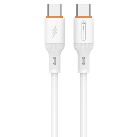 JELLICO kabel B29 USB-C - USB-C PD 60W 1M Biały