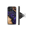Etui z drewna i żywicy na iPhone 15 Pro Max MagSafe Bewood Unique Violet - fioletowo-czarne