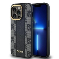 DKNY ETUI HARDCASE DO IPHONE 13 PRO 6.1 LEATHER CHECKERED MONO WZÓR