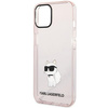 Etui Karl Lagerfeld KLHCP12MHNCHTCP na iPhone 12 /12 Pro - różowe Ikonik Choupette