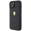 Etui Ferrari Quilted Metal Logo do iPhone 15 Plus - czarne