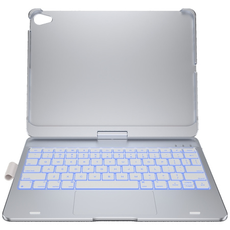 Etui Typecase Flexbook Touch             z klawiaturą do iPad Air 11" 2024/2025 srebrny