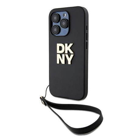 DKNY ETUI HARDCASE DO IPHONE 15 PRO Z PASKIEM NA NADGARSTEK STOCK LOGO
