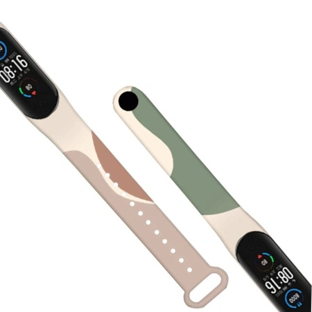 STRAP MORO OPASKA DO XIAOMI MI BAND 4 3 SILIKONOWY PASEK BRANSOLETKA WZÓR 4